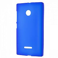 Чехол-накладка для Microsoft Lumia 435/532 Silco синий