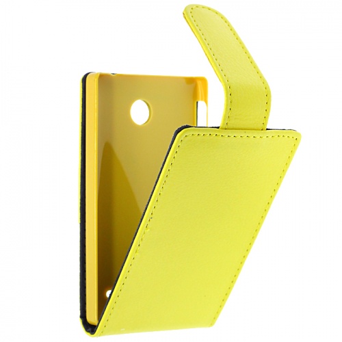 Чехол-раскладной для Nokia X/X+ iBox Classic желтый