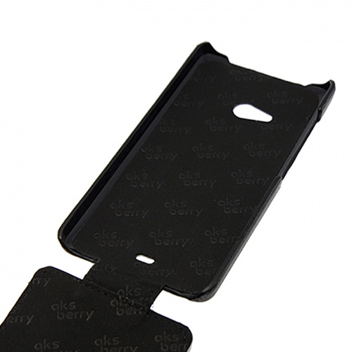 Чехол-раскладной для Microsoft Lumia 540 Aksberry черный фото 3