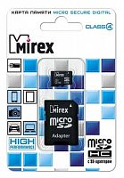 MicroSDHC 2Gb Mirex class 4 с адаптером SD