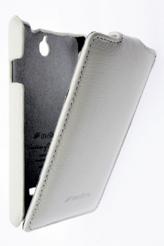 Чехол-раскладной для Sony Xperia E Melkco белый фото 3