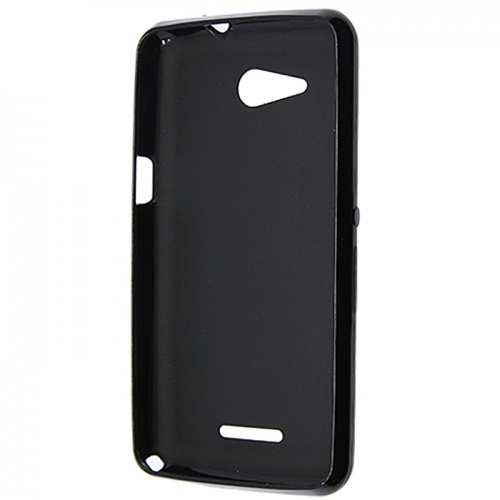 Чехол-накладка для Sony Xperia E4G Melkco TPU матовый черный фото 2
