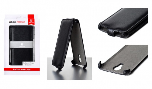 Чехол-раскладной для HighScreen Omega Prime mini iBox Premium черный фото 5