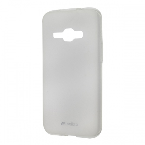 Чехол-накладка для Samsung Galaxy J1 2016 Melkco TPU матовый прозрачный