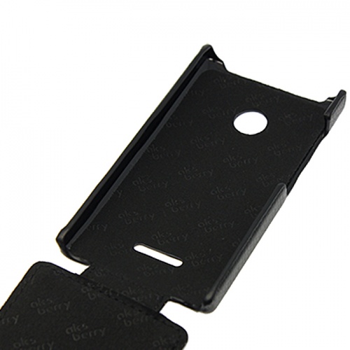 Чехол-раскладной для Microsoft Lumia 435 Aksberry черный фото 3