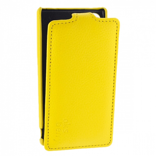 Чехол-раскладной для Sony Xperia Z5 Compact Aksberry желтый