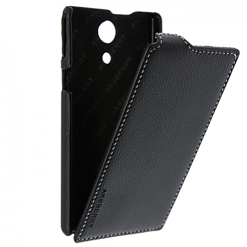Чехол-раскладной для Sony Xperia ZR C5503 Aksberry черный
