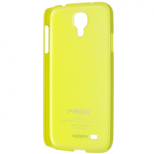 Чехол-накладка для Samsung i9500 Galaxy S4 Progi желтый фото 2