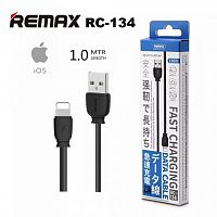 Кабель Lightning Remax RC-134a 2.1A 1m черный