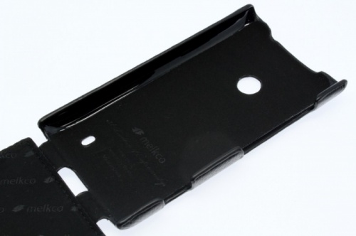 Чехол-раскладной для Nokia Lumia 520 Melkco черный фото 3