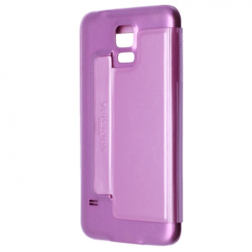 Чехол-книга для Samsung i9600 Galaxy S5 Original Series Stand Leather Case розовый фото 2