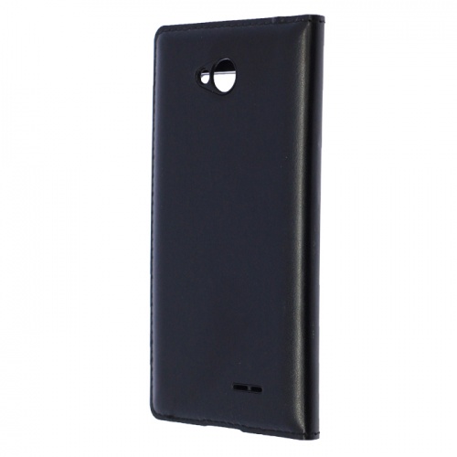 Чехол-книга для LG Optimus L70 Flip Cover window черный фото 3