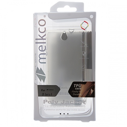 Чехол-накладка для Sony Xperia E Melkco TPU матовый прозрачный