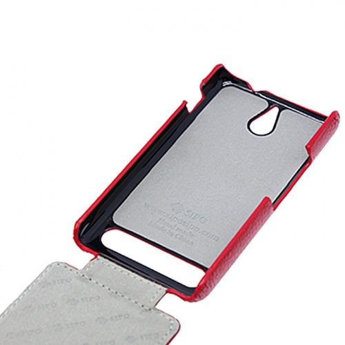 Чехол-раскладной для Sony Xperia E1 Sipo красный фото 3