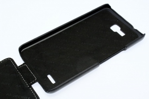 Чехол-раскладной для Huawei G750 Honor 3 X Aksberry черный фото 2