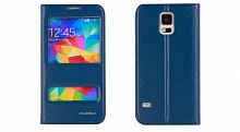 Чехол-книга для Samsung i9600 Galaxy S5 Nuoku DUKESGS5BLU синий