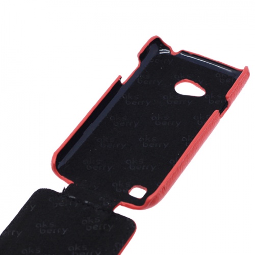 Чехол-раскладной для LG Optimus L50 Aksberry красный фото 3