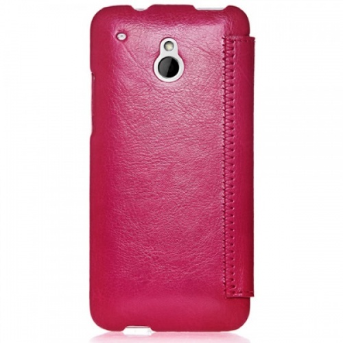 Чехол-книга для HTC One Mini Hoco Crystal розовый фото 2