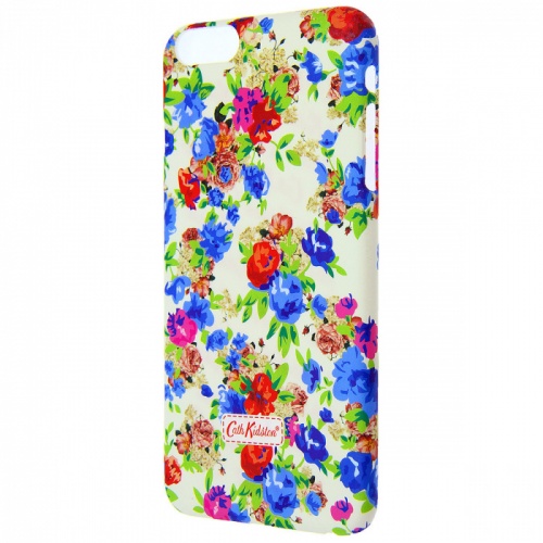 Чехол-накладка для iPhone 6/6S Plus Cath Kidston белая с синими и красными цветами