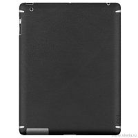 Наклейка для iPad 2/3/4 Zagg Leather Skin Black