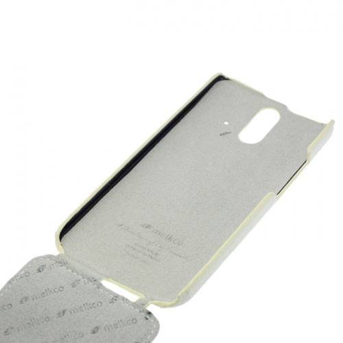 Чехол-раскладной для HTC One E8 Melkco белый фото 3
