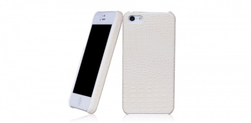 Чехол-накладка для iPhone 5/5S Borofone General Cover Case Crocodile белый