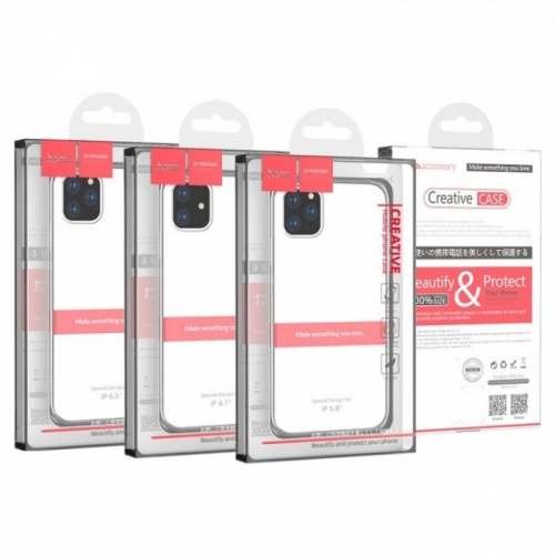 Чехол-накладка для iPhone 12/12 Pro Hoco Creative Case прозрачный