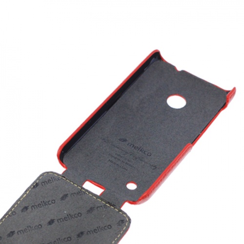 Чехол-раскладной для Nokia Lumia 530 Melkco красный фото 3