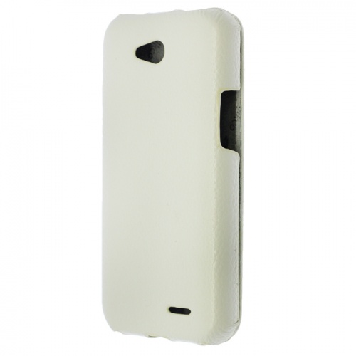 Чехол-раскладной для LG Optimus L90 D405/410 Melkco белый фото 2