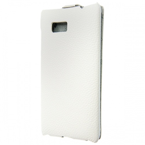 Чехол-раскладной для HTC Desire 600 Melkco белый фото 2