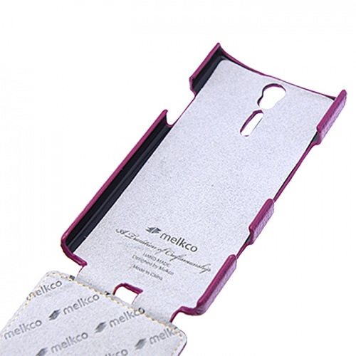 Чехол-раскладной для Sony Xperia S LT26i Melkco Jacka фиолетовый фото 3