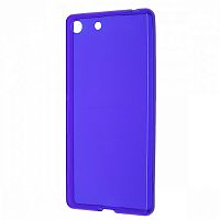 Чехол-накладка для Sony Xperia M5 iBox Crystal синий