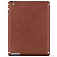 Наклейка для iPad 2/3/4 Zagg Leather Skin brown