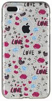 Чехол-накладка для iPhone 7/8 Plus Ensida Love серый