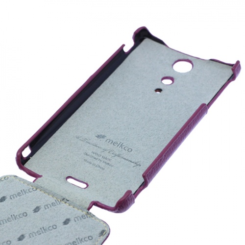 Чехол-раскладной для Sony Xperia TX Melkco Jacka фиолетовый фото 2