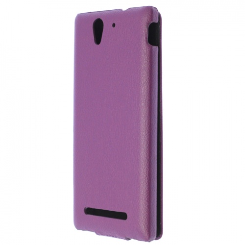 Чехол-раскладной для Sony Xperia C3 Aksberry фиолетовый фото 3