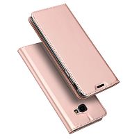 Чехол-книга для Samsung J4+/J4 Prime Dux Ducis Skin Book case розовое золото