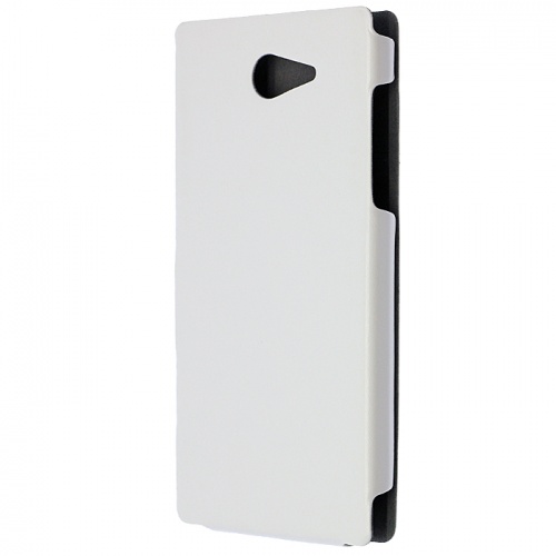 Чехол-раскладной для Sony Xperia M2 Slim Case белый фото 2
