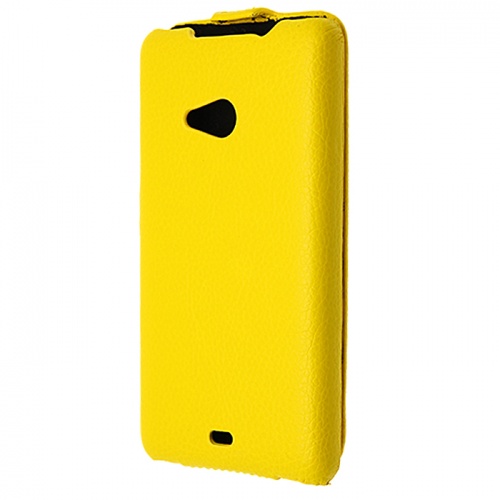 Чехол-раскладной для Microsoft Lumia 535 Aksberry желтый фото 2