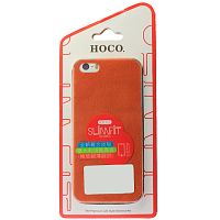 Чехол-накладка для iPhone 5/5S Hoco Slimfit Full Protective Real Leather Case оранжевый