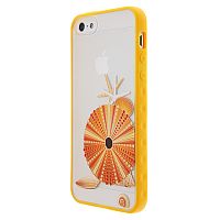 Чехол-накладка для iPhone 5/5S Color Sea желтый