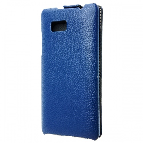Чехол-раскладной для HTC Desire 600 Melkco синий фото 2