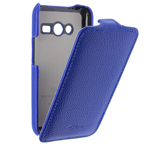 Чехол-раскладной для Samsung G313 Galaxy Ace 4 Sipo синий