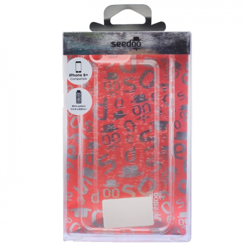 Чехол-накладка для iPhone 6/6S Plus Seedoo Transparent розовый фото 3