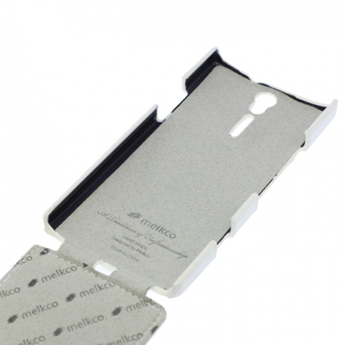 Чехол-раскладной для Sony Xperia S LT26i Melkco Jacka белый фото 3
