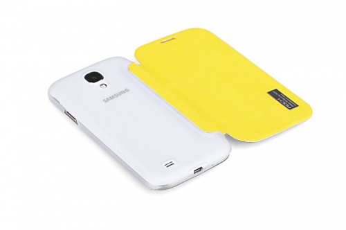 Чехол-книга для Samsung i9500 Galaxy S4 Rock Elegant желтый фото 3