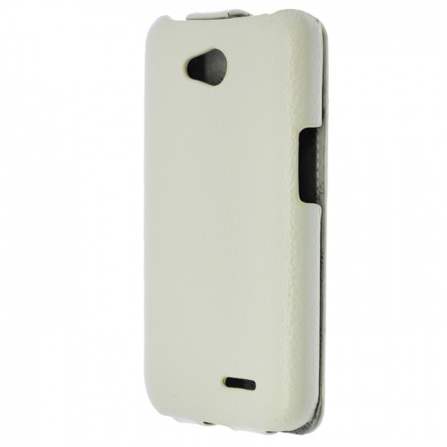 Чехол-раскладной для LG Optimus L70 D320/325 Melkco белый фото 2