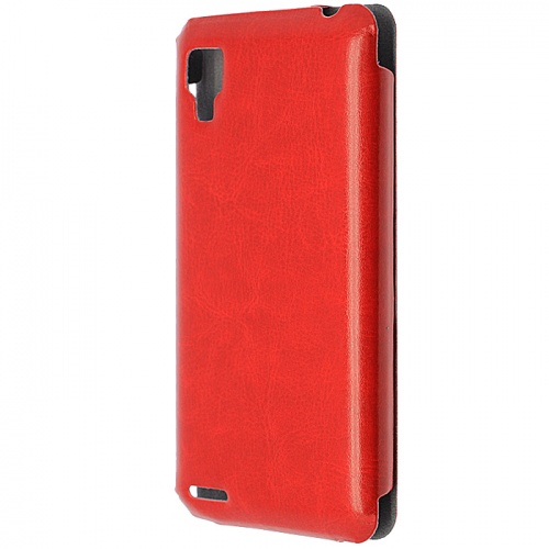 Чехол-раскладной для Lenovo P780 Slim Case красный фото 2