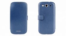 Чехол-книга для Samsung i9300 Galaxy S3 Nuoku GRAI9300BLU синий