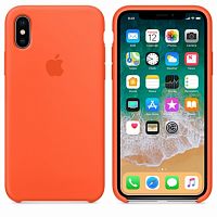Чехол-накладка для iPhone XS Max Silicon Case оранжевый